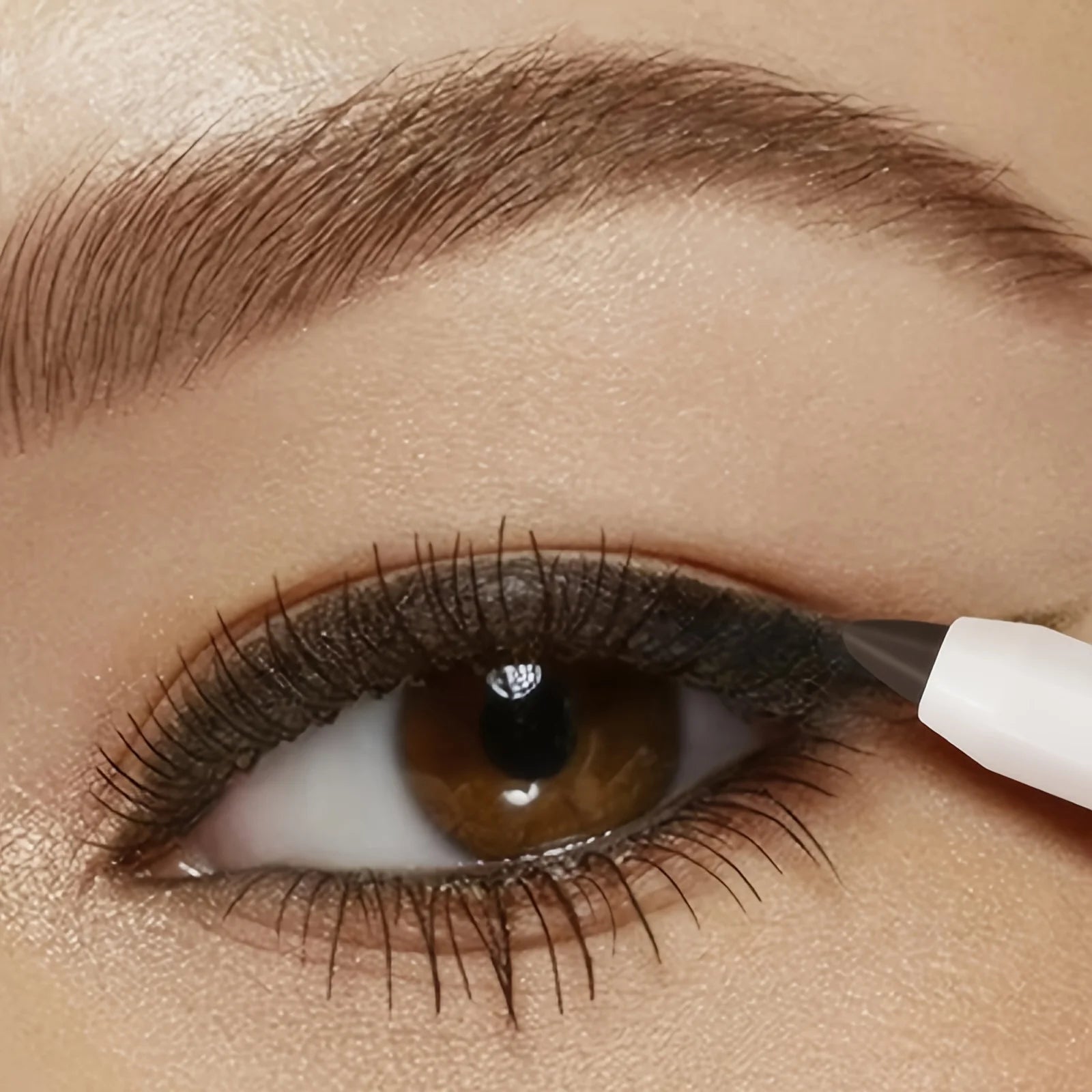 6 Colors Pearlescent Eyeshadow Eyeliner Pencil Waterproof Long Qme 09