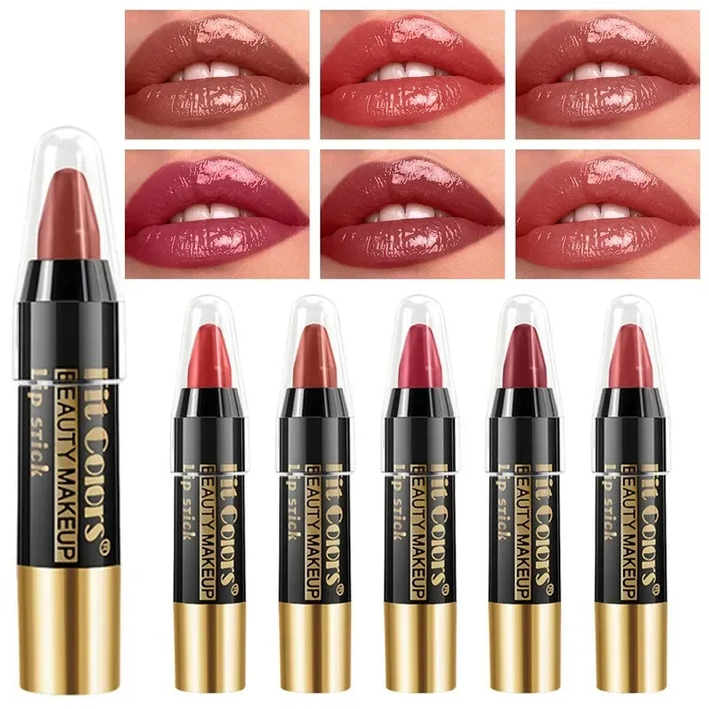 Tint Crayon Lipstick Moisturizing Bright Surface Lipsticks Velvet Non Stick Cup Waterproof Lip Stick Hydrating Gloss Lips Makeup Qme