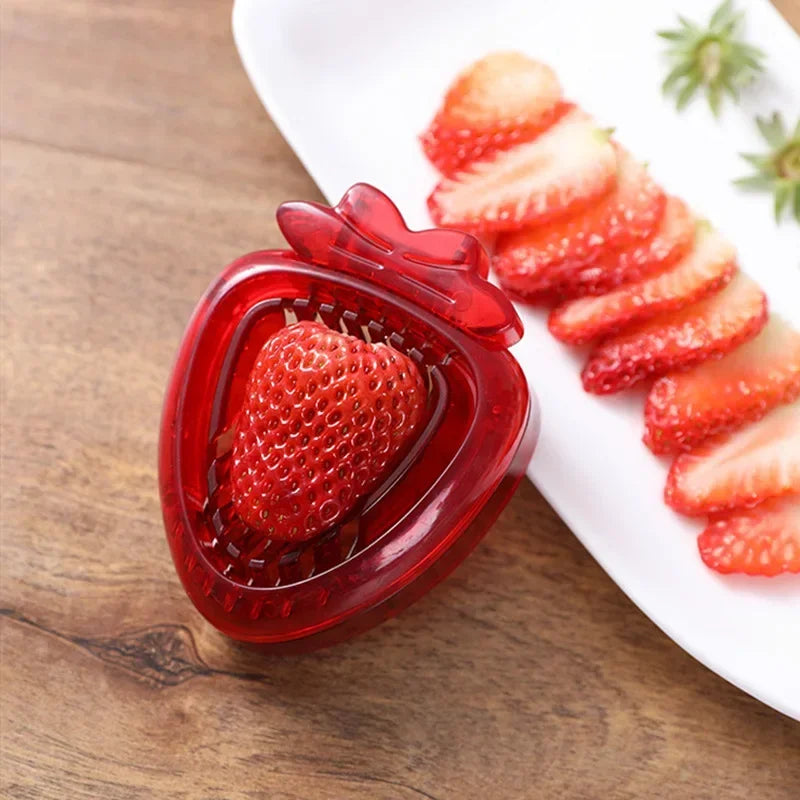 Strawberry Slicer Kiwi Cutter Egg Slicer Strawberry Huller Fruit Leaf Stem Remover Salad Cake Egg Tools Kitchen Accessories Qme