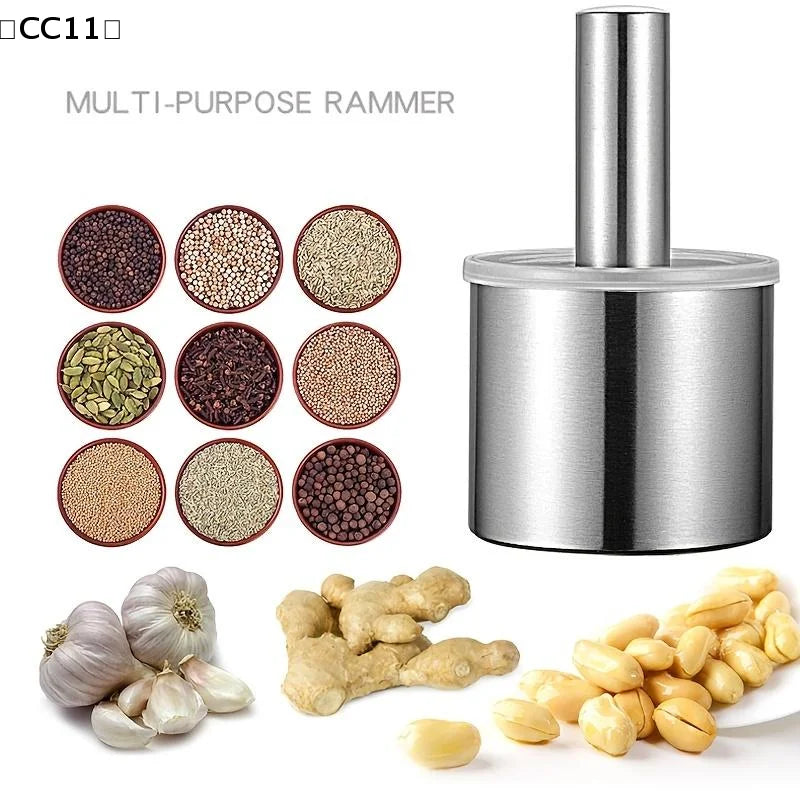 Stainless Steel Household Mashing Jar Anti-slip Thick Grinding Bowl Qme