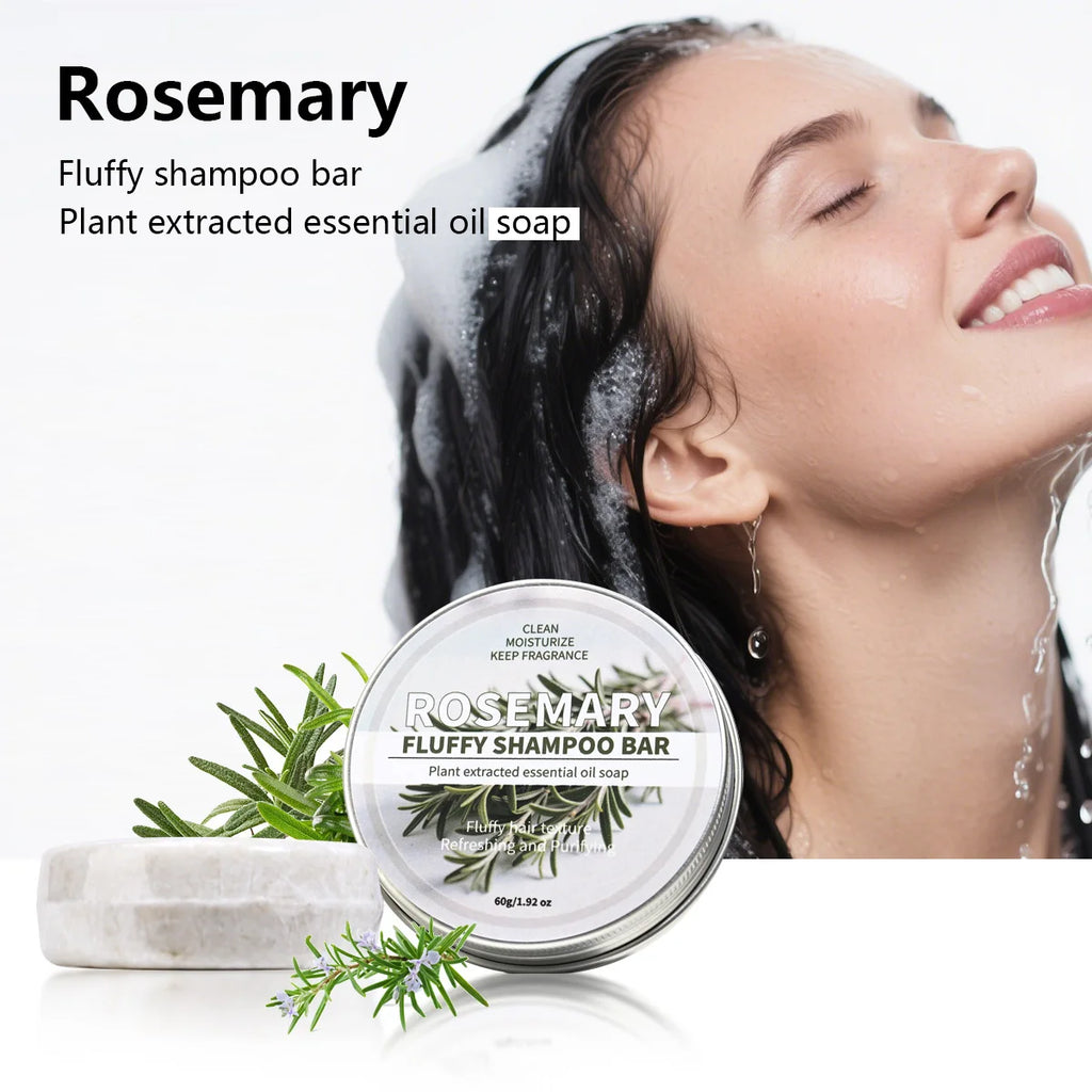 Rosemary Essential Oil Shampoo Plant Extract Essence Moisturizing Qme 60g