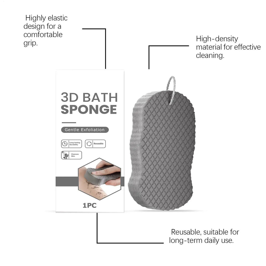 Sponges Body Scrubber Shower Loofah Women Gentle Cleaning Supplies Qme