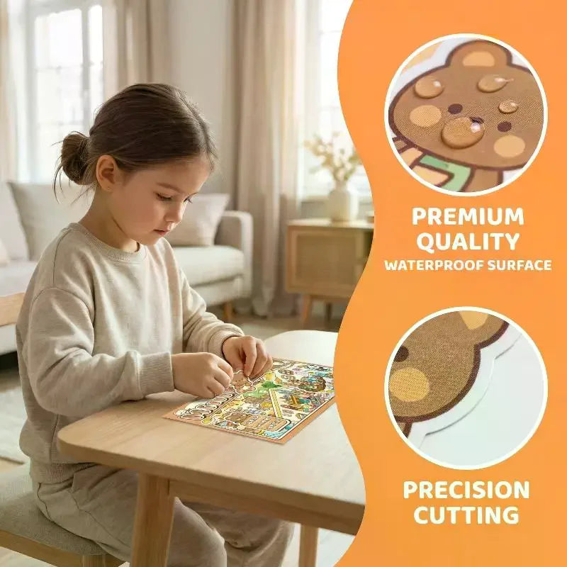 Box 3D Landscape Stickers Miniature Scene Collection Book Series Qme