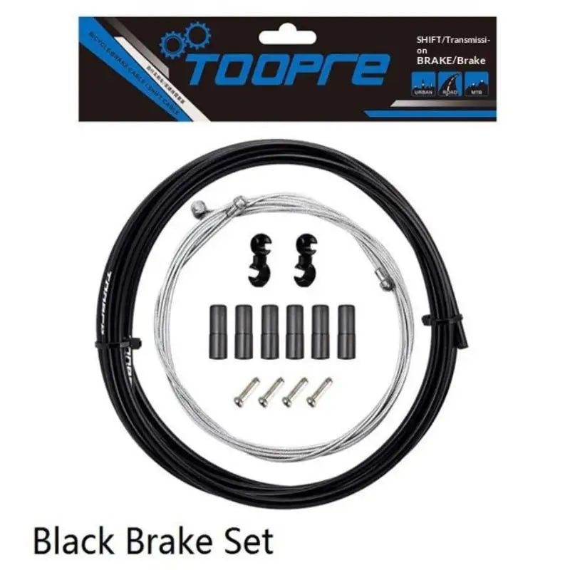 Bike Cable Brake Gear Cables Bikes Multicolor PVC End Tube Cover Qme Brake Black
