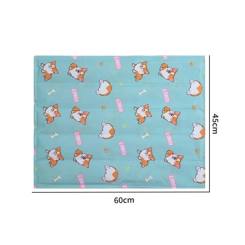 Reusable Pet Cooling Mat Waterproof Gel Pad Dogs Cats Summer Non Qme A12
