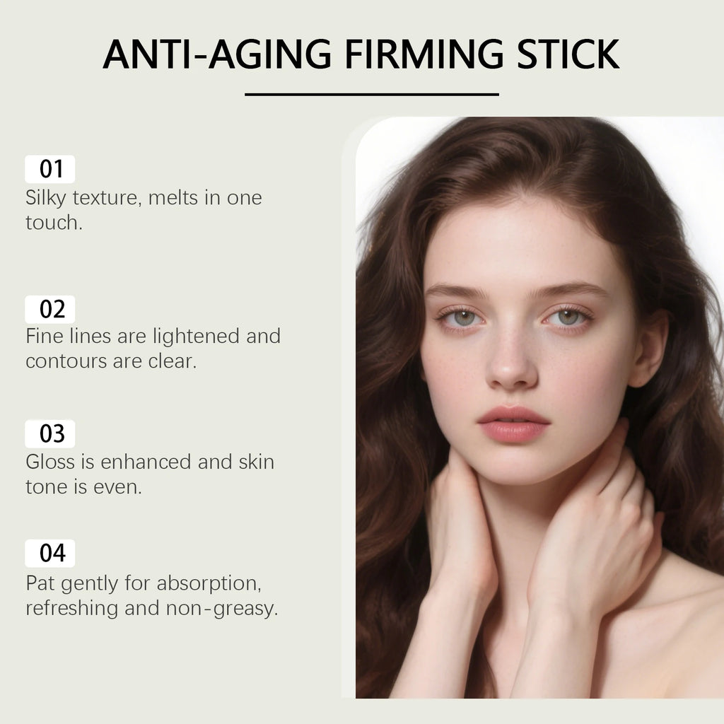 Retinol Anti-Aging Firming Stick Tightening Lifting Serum Stick Smooth Wrinkles Improves Skin Elasticity Hydration Brighten Skin Qme