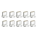 10Pcs Type C Magnetic Charging Head 2.4A Fast Charge Data Transmission Replacement Aluminum Alloy Connector Qme White