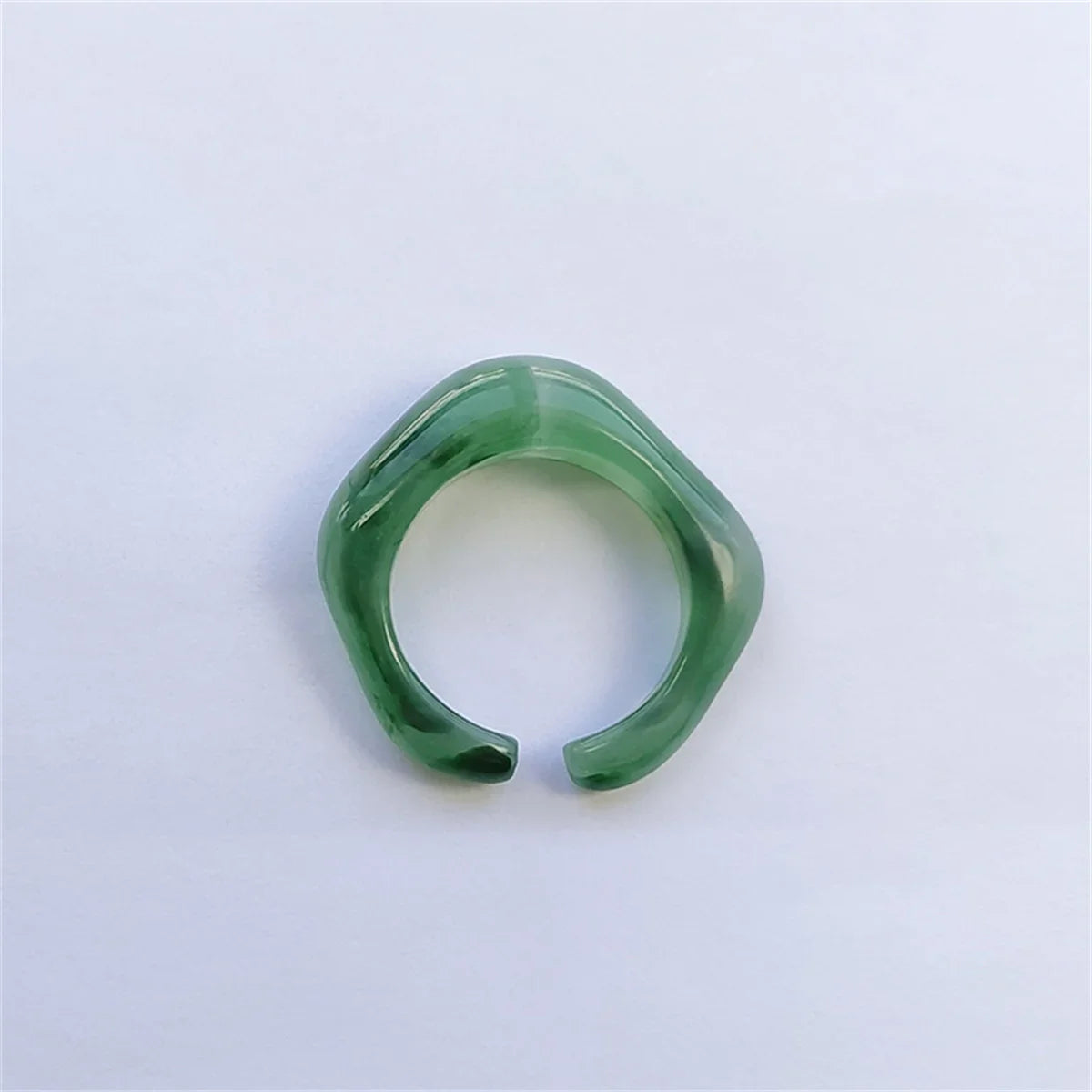 Korean Colorful Chunky Rings Women Transparent Resin Acrylic Rings For Girls Trendy Geometric Irregular Ring Y2K Cute Jewelry Qme kaikou lv