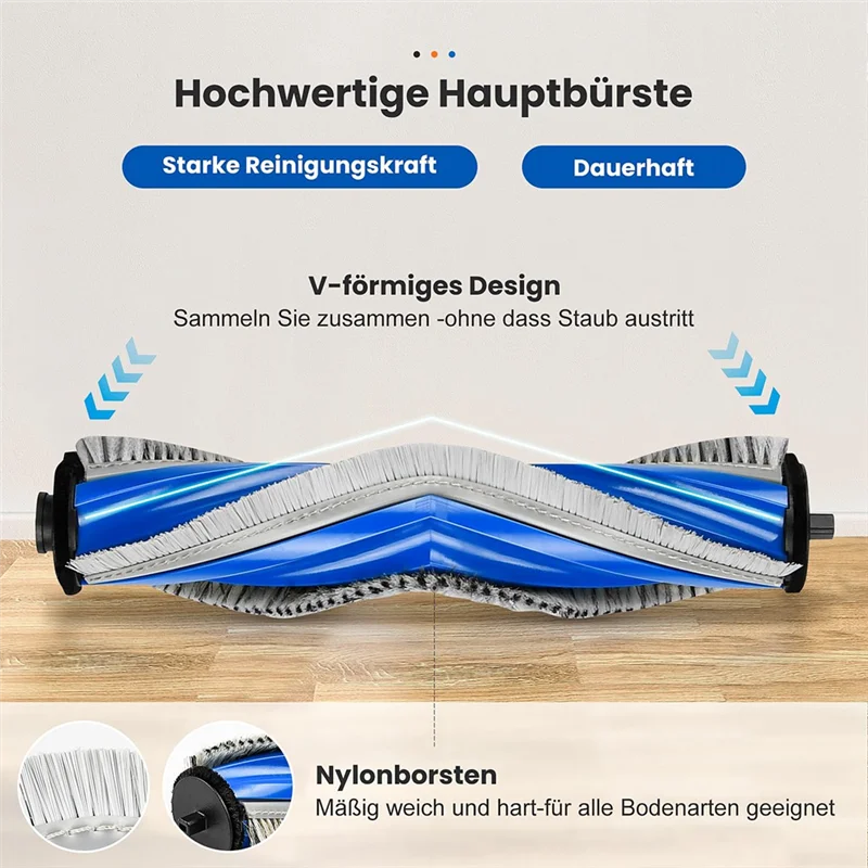 A02F-For ECOVACS DEEBOT Robot Vacuum Cleaner Roller Brush Filters Cloths Side Brushes Dust Bags Robot Vacuum Cleaner Accessory S Qme