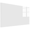 Magnetic White Board Sticker Removable Wall Dry Erase Board Whiteboard Stick on Wall for Teaching Training Office and Home Use Qme WHITE