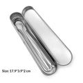 Stainless Steel Tongue Scraper Reusable Metal Cleaner Oral Hygiene Qme A7