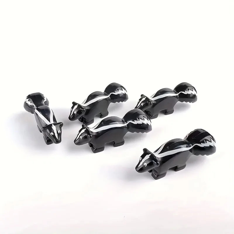 Mini Building Blocks, Skunk Forest Decoration, Compatible DIY Animal Park, Christmas Gifts, Scene Makeup Toys, Birthday Gifts Qme