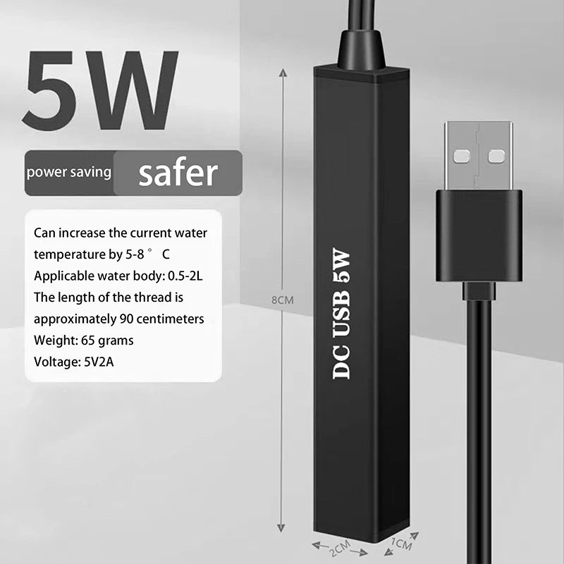 Fish Tank Heater Energy Saving Over Temperature Protection Qme 5W
