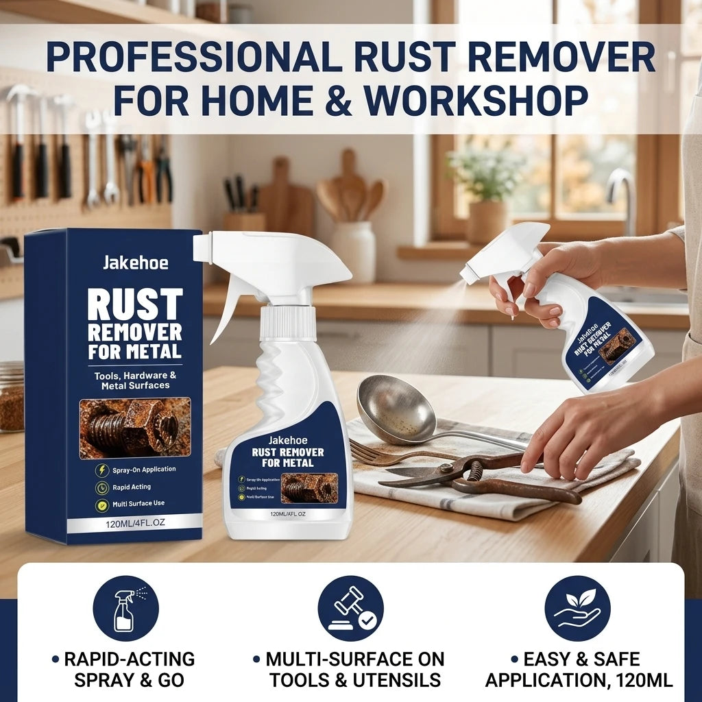 Metal Rust Removing Spray Eliminating Rust Stains Restoring Metal Shine Prevent Rust Fast Acting Daily Metal Surface Maintenance Qme