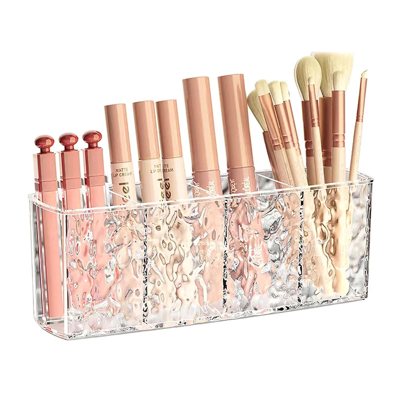 Storage Lipstick Brush Holder Acrylic Makeup Desk Cosmetic Organiser Qme