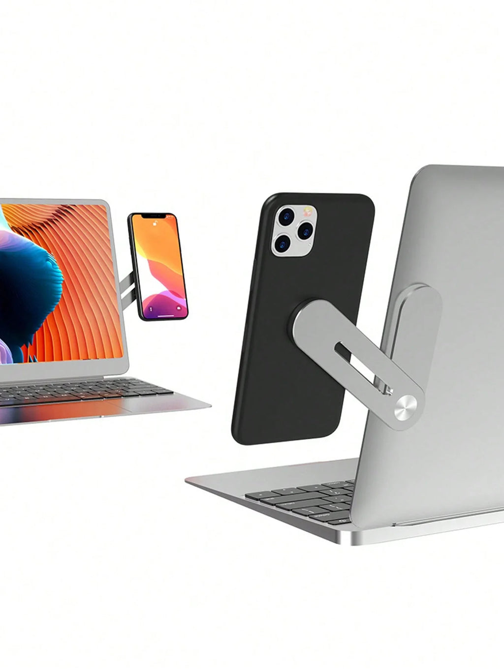 Aluminum Alloy Laptop Dual-screen Expansion Phone Holder Computer Qme