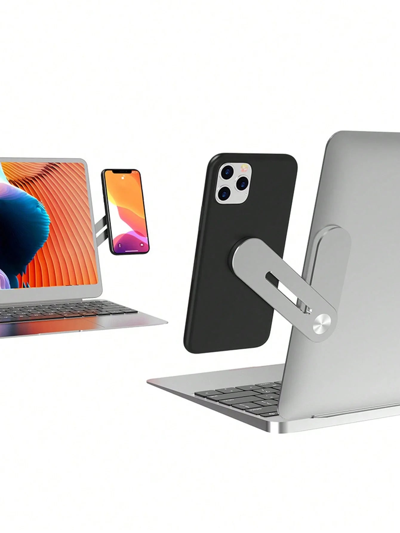 Aluminum Alloy Laptop Dual-screen Expansion Phone Holder Computer Qme