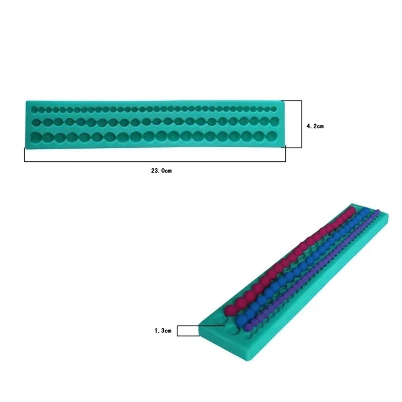 Creative Cake Decoration Pearls Strip Chocolate Fondant Silicone Qme