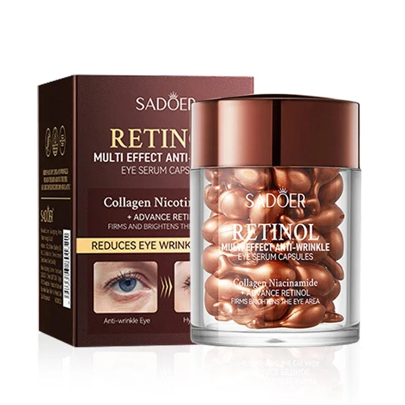 SADOER Retinol Eye Serum Eyes Skincare Anti Dark Circles Moisturizing Qme