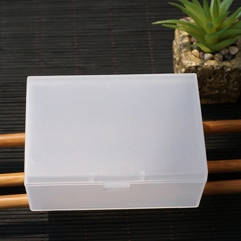 Dust-proof Jewelry Storage Box Transparent Plastic Square Semi Qme