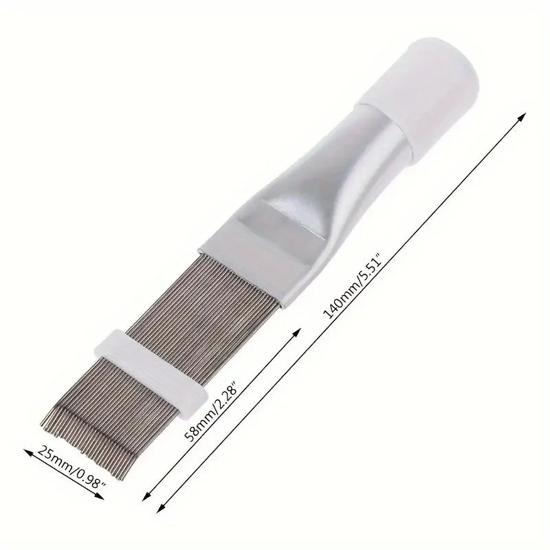 Air conditioner fin cleaning brush, fin straightener, air conditioner cleaning tool Qme 1pc