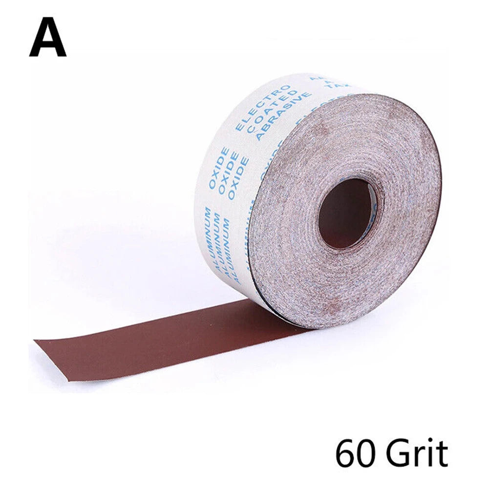 Sandpaper Roll Emery Cloth Sand Paper Sanding Abrasive Sheets 60 80 100 120 150 180 240 320 400 600 800 Grit 1 Meter Length Qme