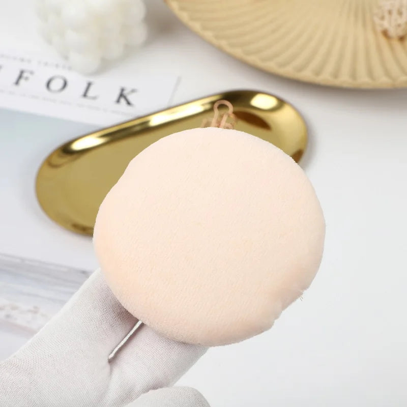 Professional Round Shape Facial Face Body Powder Foundation Puff Qme