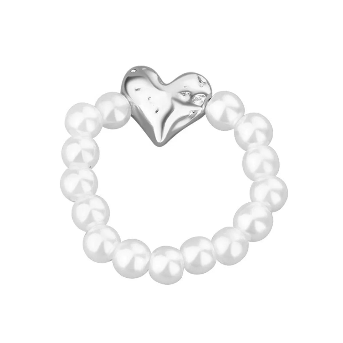 1pcs Baroque Personality Stretch Love Finger Rings Simple Women Girl Fashion Sense of Design Sweet Heart Jewelry Gift Party Gift Qme