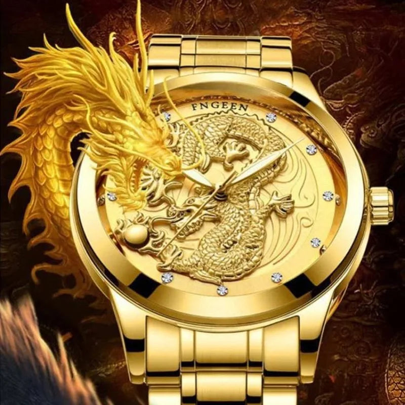 Men's Steel Strap Large Dial Quartz Watch Qme
