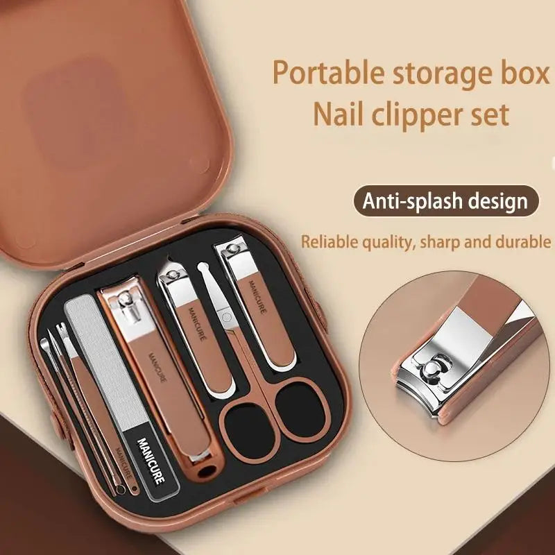 Stainless Steel Nail Grooming Manicure Tool Salon Care At Home Qme