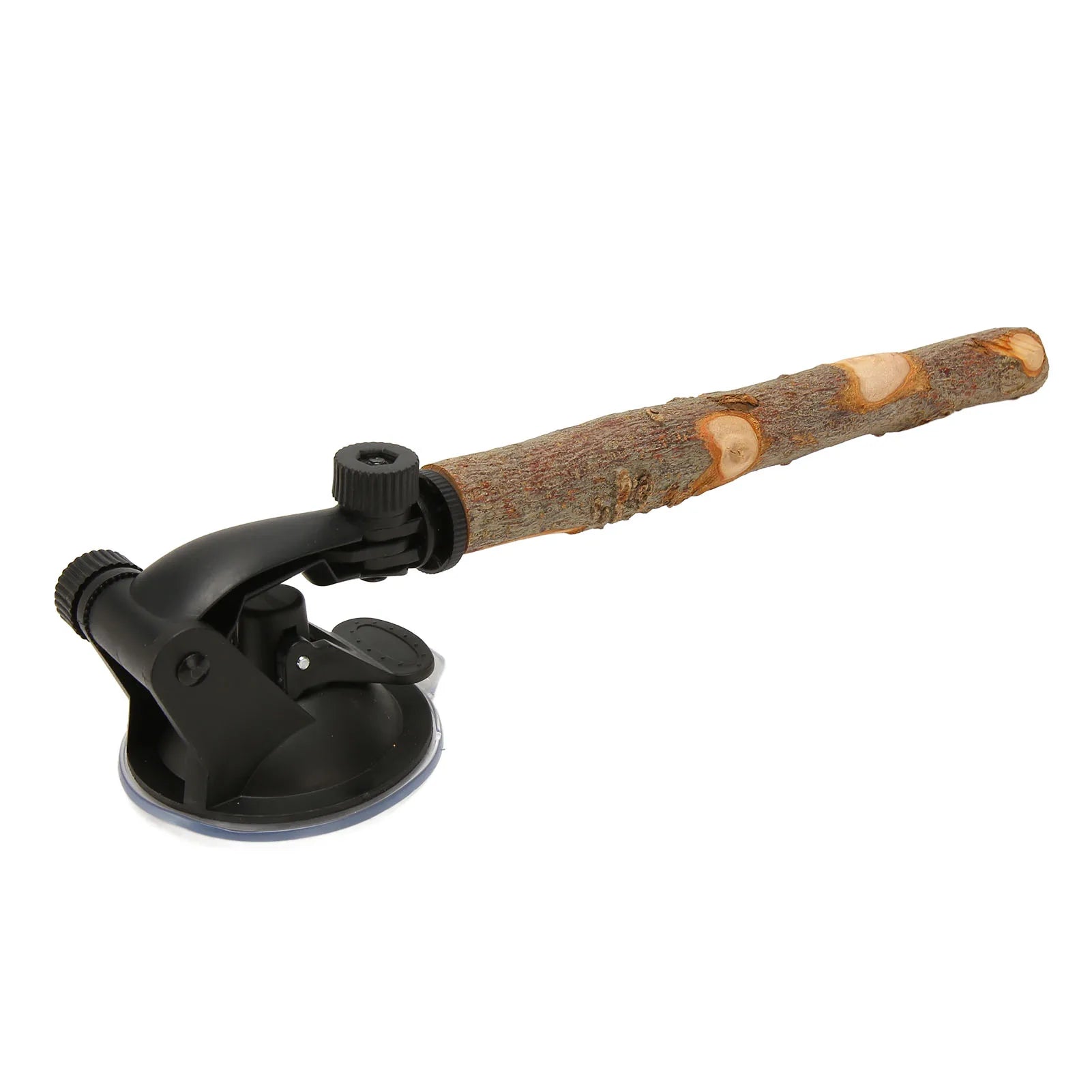 Parrot Suction Cup Window Perch Stand Bird Bath Perch Wooden Wall Mounted Bird Stand Interactive Training Cage Perch for Bird Qme