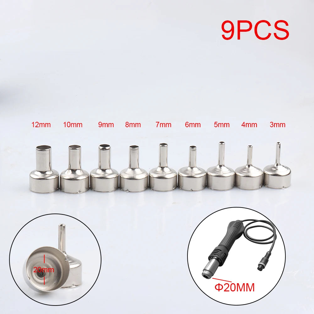 Welding Nozzle Air Gun Stainless Steel Different Sizes Nozzles 8858 Qme