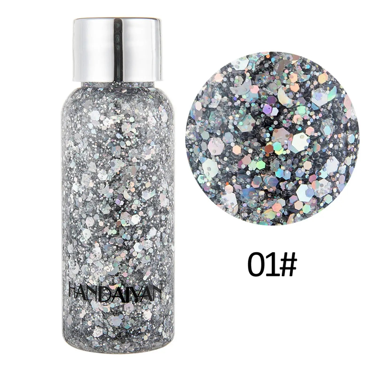 Glitter Body Lotion Diamond Gel Cream Eye Nail Hair Face Lasting Qme A