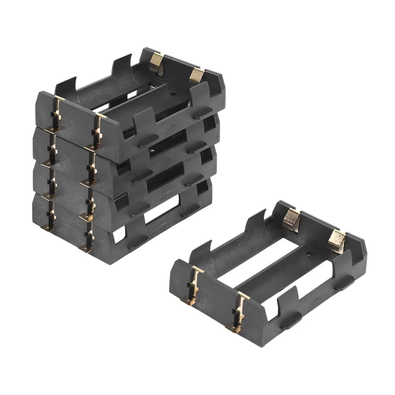 A02F-20Pcs/Lot 2 X 26650 Battery Holder SMD With Bronze Pins 26650 Battery Storage Box TBH-26650-2C-SMT Qme