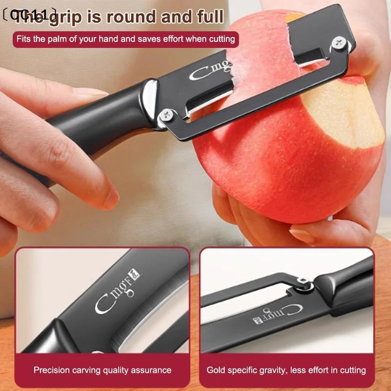 Stainless Steel Vegetable Potato Peeler Professional Multifunctional Qme Default Title