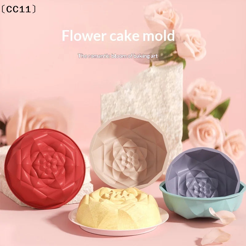 Charlotte Cake Pan Silicone Cheesecake Nonstick Round Baking Mold Qme