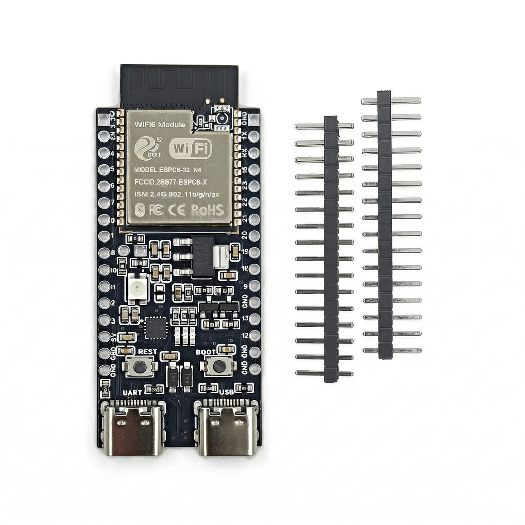 ESP32-C6-DevKitC-1 Development Board ESP32 N4 Core Board 4MB Flash WIFI6 BLE Zigbee Compatible ESP32 Module Qme