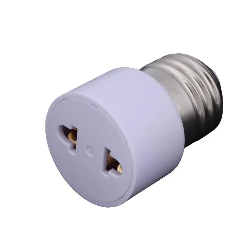 1PC Lamp Socket US/EU Without Light Practical White E27 Plug Bulb Holder Light Fixture Bulb Base Adapter DIY Accessories. Qme 1PC
