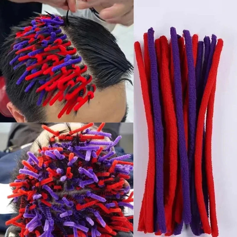 4 6 8 10 Afro Hair Perm Rods Small Wavy Fluffy Corn Rollers Curlers Qme