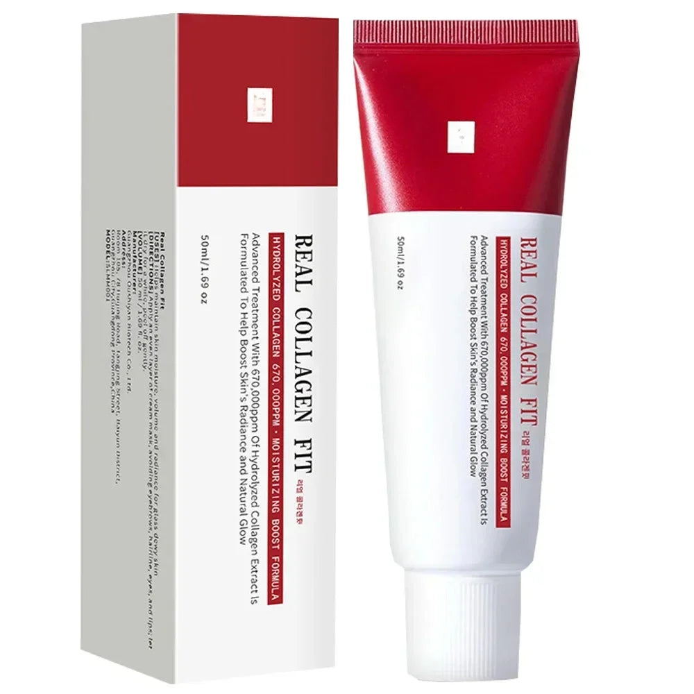 Real Collagen Fit, Collagen Wrapping Mask, Collagen 670,000ppm, Peel Off Facial Mask for elasticity, Hydrating, Glow, Glass Skin Qme
