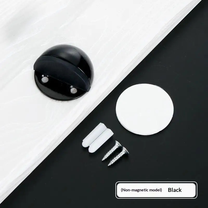 Silicone Magnetic Door Holder No-Punch Adhesive Door Stopper Anti-Collision Buffer for Floor Wall Protection Home Hardware Qme A1