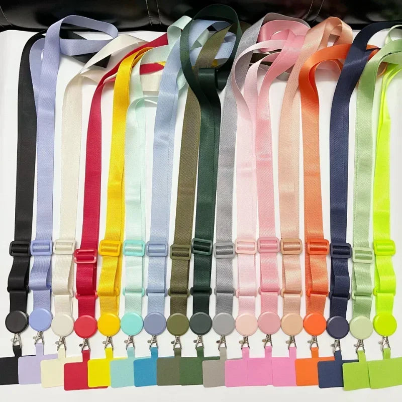 5pcs Anti-Loss Rope - Detachable Work ID Badge Holder Strap for Students & Office, Adjustable Phone Lanyard DIY Qme