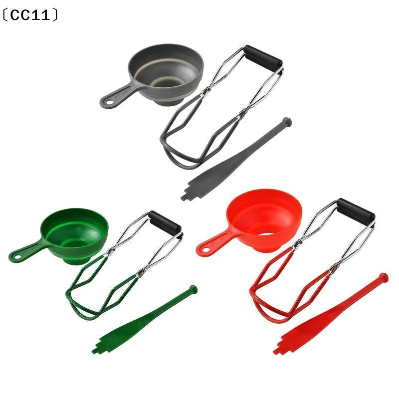 Canning Tool Anti Scald Jar Lifter Food Grade Funnel Home Kitchen Jam Qme