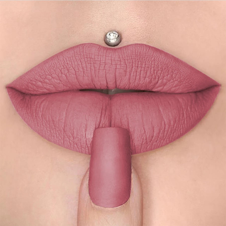 15 Colors Nude Velet Matte Lipstick Pen Waterproof Long Lasting Red Qme 01