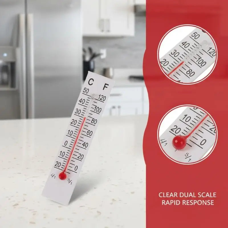 5cmX1 Miniature Paper Cardboard Thermometer Indoor 20-50 Celsius Qme