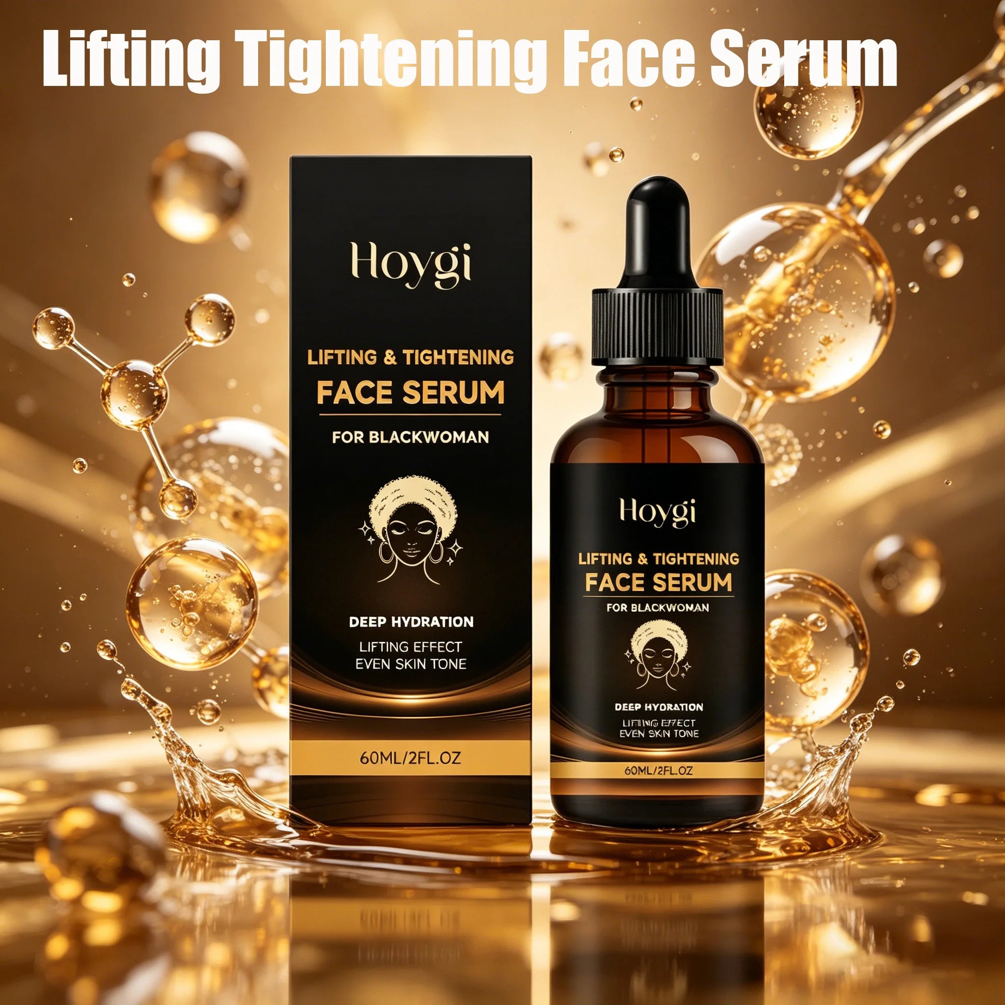 Lifting Tightening Face Serum Brightening Niacinamide & Hyaluronic Acid Collagen Hydrating Serum Daily Firming Skincare Moistur Qme