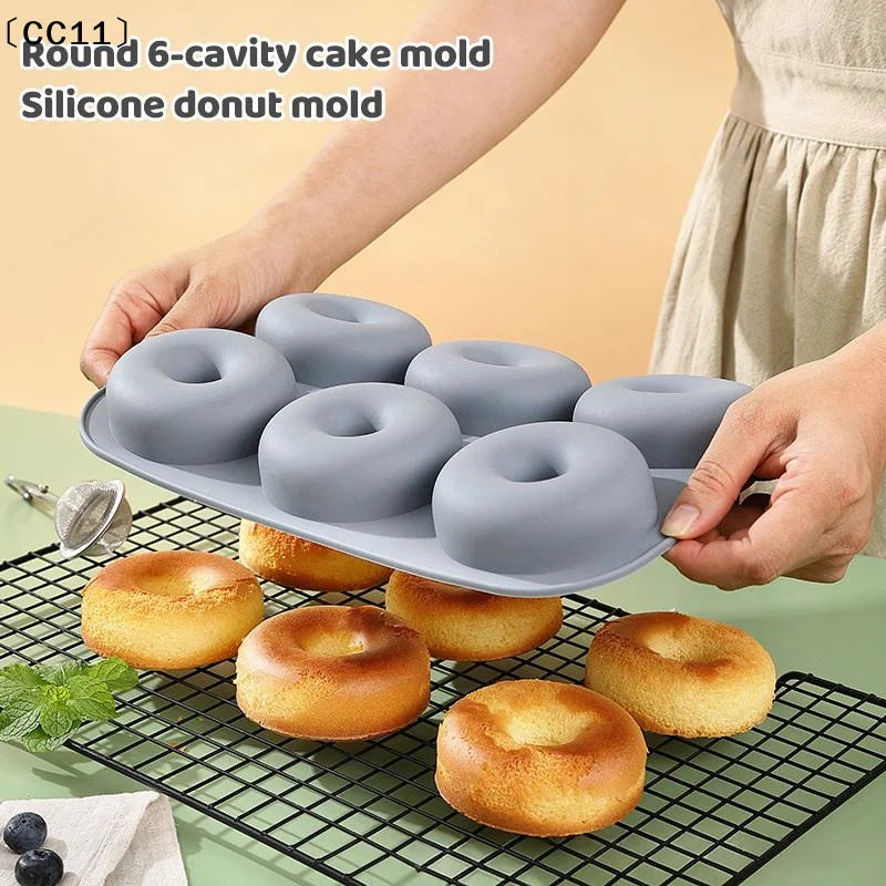 Silicone Donut Mold DIY Handmade Cake Oven-resistant Temperature Qme
