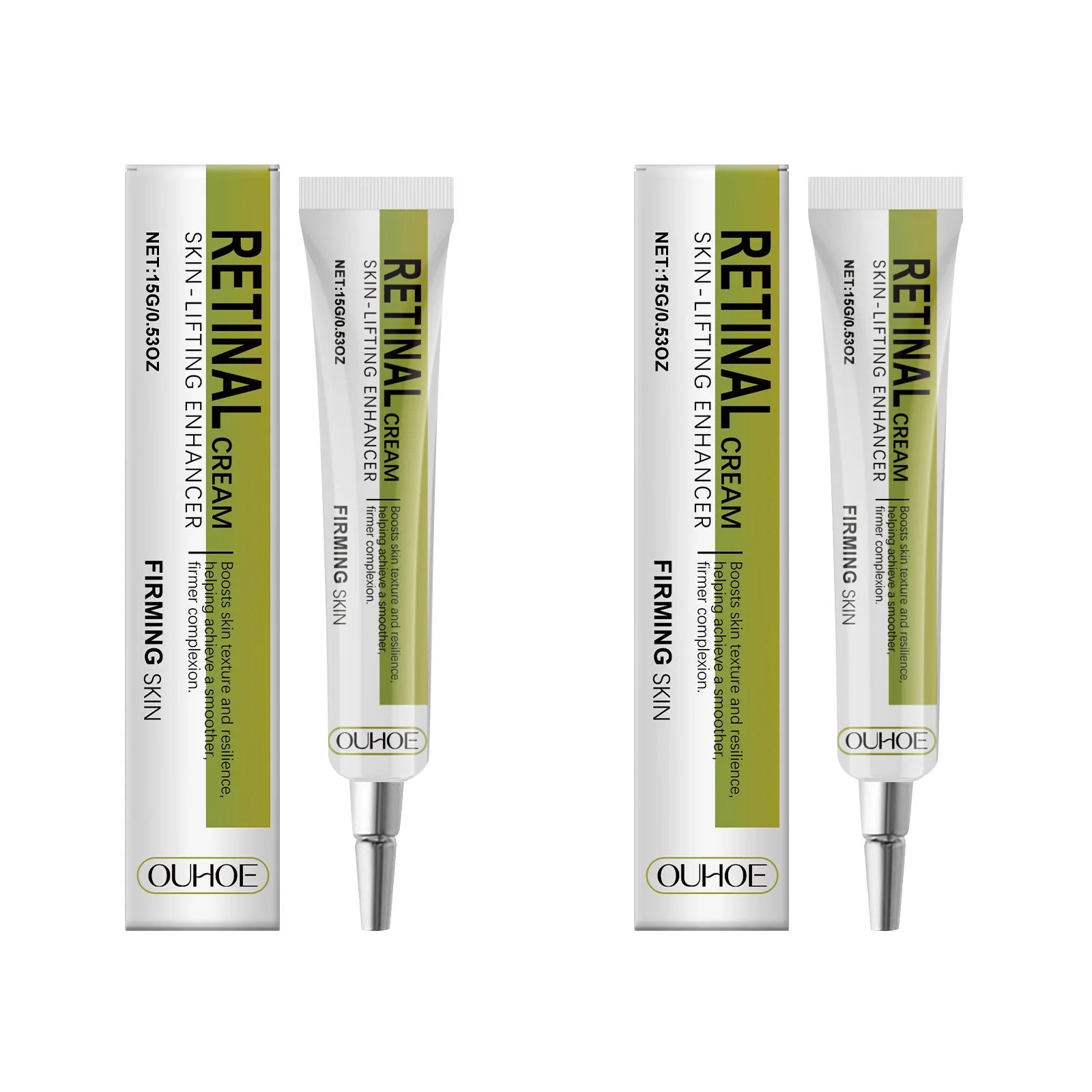 Retinol Cream Smoothing Wrinkle Firming Hydrating Barrier Support Radiant Fade Fine Lines Moisturizing Tightening Face Cream Qme 2 x 15g Boxed