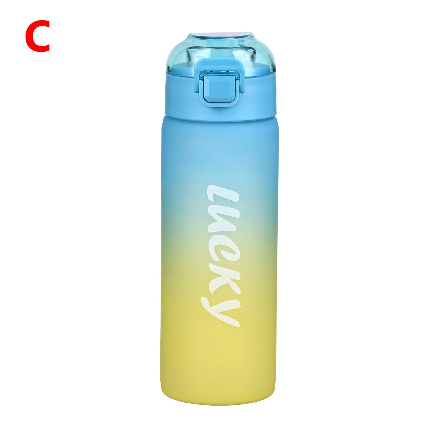 Outdoor Gym Travel Daily Drinking Gradient Sports Water Bottle Large Qme C 650