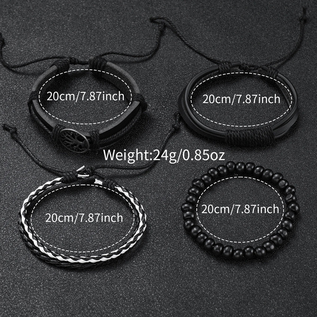 5 pçs/set relógio masculino moda árabe dial pulseira de couro masculino relógios de negócios pulseiras conjunto (sem caixa) Qme